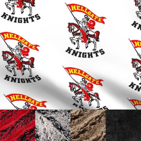 Travel Missoula Hellgate Knights Minky Fur Blanket