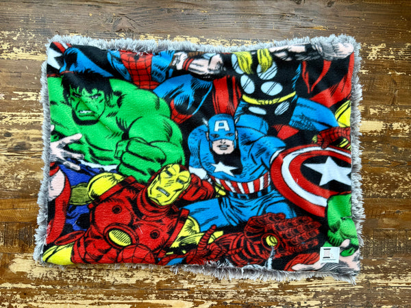 Fleece Superhero Fur Car Seat Blanket