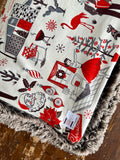 Adult Modern Christmas Minky Fur Blanket