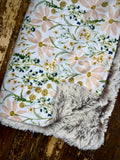 Adult Daisy Minky Fur Blanket