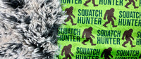 Toddler Squatch Hunter Minky Fur Blanket