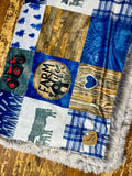 Adult Farm Life Minky Fur Blanket