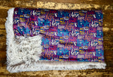Adult Faith Minky Fur Blanket