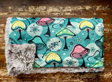 Adult Retro Mushrooms Minky Fur Blanket