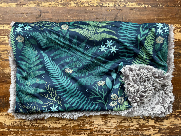 Mini Baby Fern Minky Fur Blanket