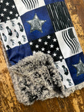 Toddler Sheriff Minky Fur Blanket