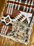 Adult Western Minky Fur Blanket