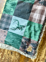 Adult Rustic Wilderness Minky Fur Blanket