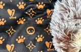 Adult Pretty Paw Prints Minky Fur Blanket
