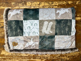 Toddler Western Minky Fur Blanket