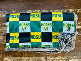 Pre Order Toddler NDSU Horns Up Minky Fur Blanket