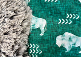 Toddler Buffalo Minky Fur Blanket