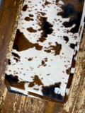 Adult Cowhide Minky on Minky Blanket