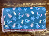 Adult Stitch Minky Fur Blanket