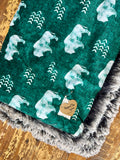 Toddler Buffalo Minky Fur Blanket