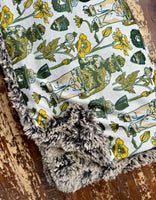 Toddler Smokey the Bear Minky Fur Blanket