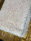 Adult Non shaggy Rosewater Pink Minky Fur Blanket