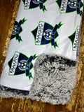 Travel Magic Soccer Minky Fur Blanket
