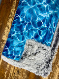 Adult Water Minky Fur Blanket