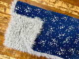 Midnight Stars Embrace Cotton Fur Car seat Blanket