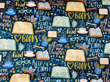 Adult Stay Calm and Read On Minky Fur Blanket