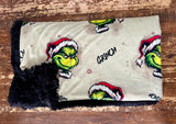 Adult Grinchmis Minky Fur Blanket