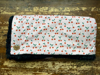 Toddler Cherry Minky Fur Blanket