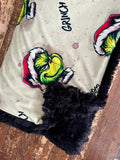 Adult Grinchmis Minky Fur Blanket