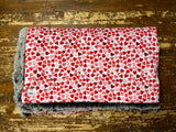 Adult Red Hearts Minky Fur Blanket