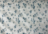 Adult Blue Floral Fur Blanket