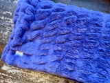 Adult Enzo Purple Minky on Minky Blanket