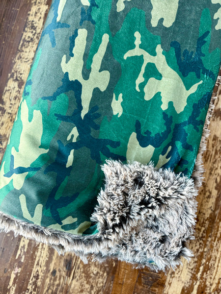 Adult Snuggle in Disguise Minky Fur Blanket