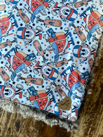 Adult Baseball Vibes Minky Fur Blanket