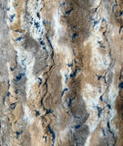 Adult Tan Rabbit Minky on Minky Blanket
