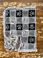 Dog Flannel Fur Car Seat Blanket