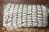 Adult Enzo Frosty Tan Minky on Minky Blanket