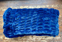 Adult Enzo Royal Blue Minky on Minky Blanket
