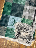 Adult Deer Hunting Minky Fur Blanket