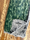 Toddler Camouflage Minky Fur Blanket