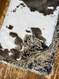 Adult Pony Cowhide Minky on Fur Blanket
