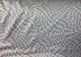 Adult Pink Checkered Minky Fur Blanket