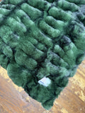 Mini Baby Green Enzo Minky Fur Blanket