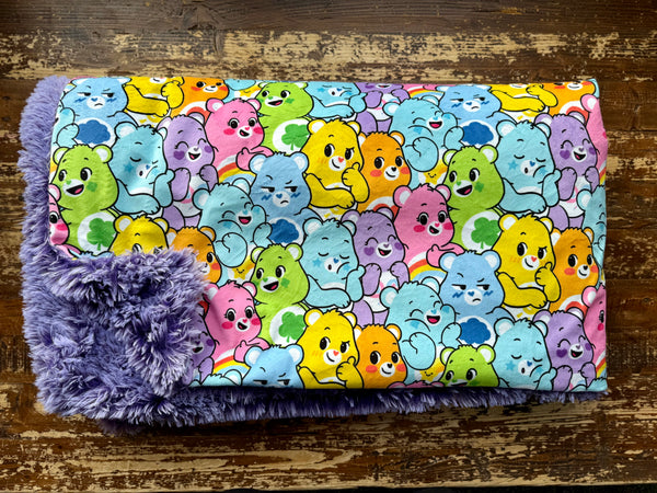 Toddler Carebear Minky Fur Blanket