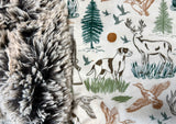 Adult Hunting Minky Fur Blanket