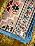 Adult Blue Mesa Trail Minky Fur Blanket
