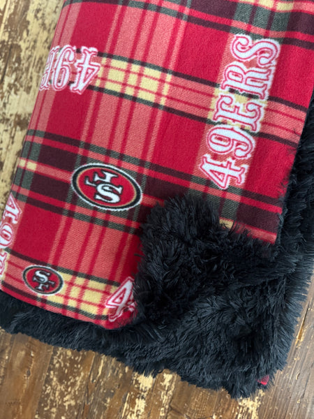 Adult 49ers Fleece Fur Blanket