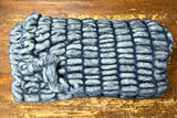 Adult Enzo Frosty Blue Minky on Minky Blanket
