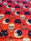 Adult Vintage Halloween Minky Fur Blanket