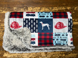 Toddler Firefighters Minky Fur Blanket