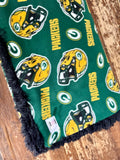 Adult Packers Fleece Fur Blanket